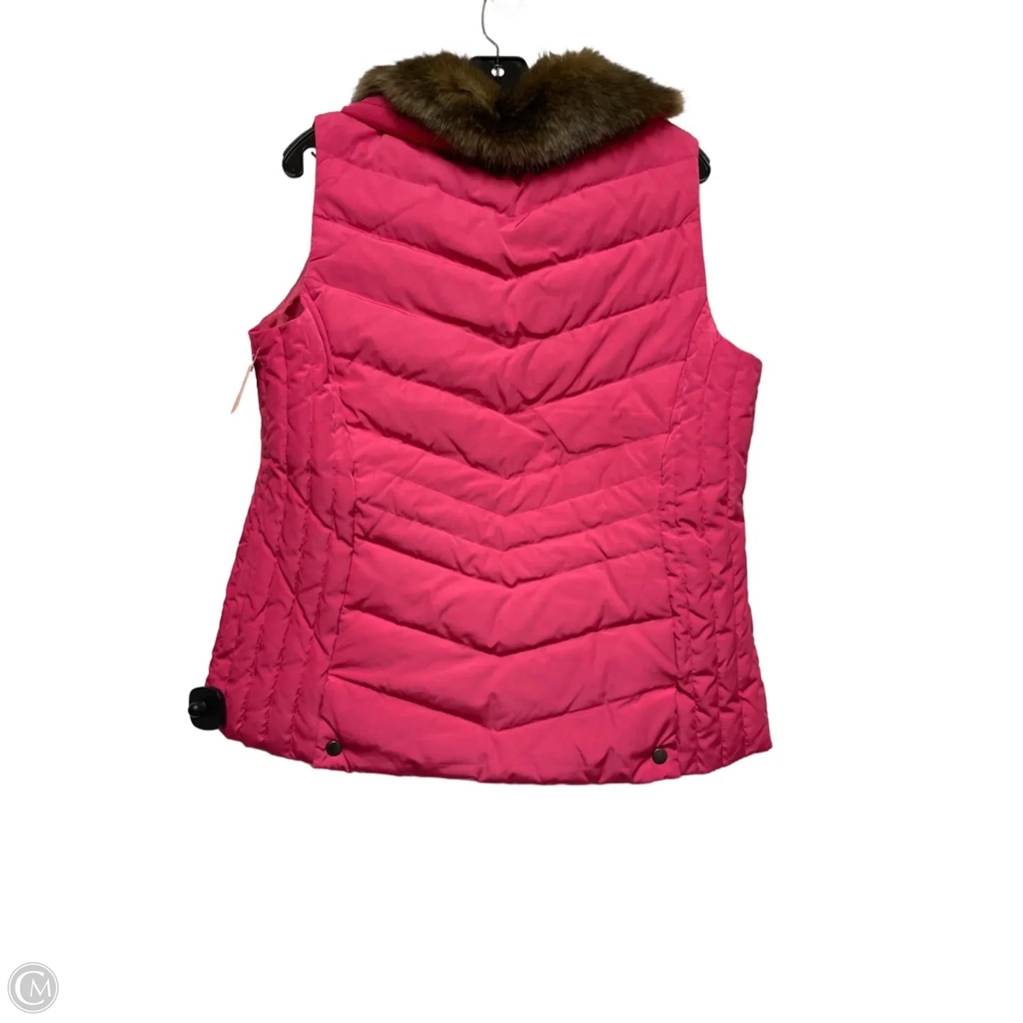 Vest Puffer & Quilted By Talbots In Pink, Size: L