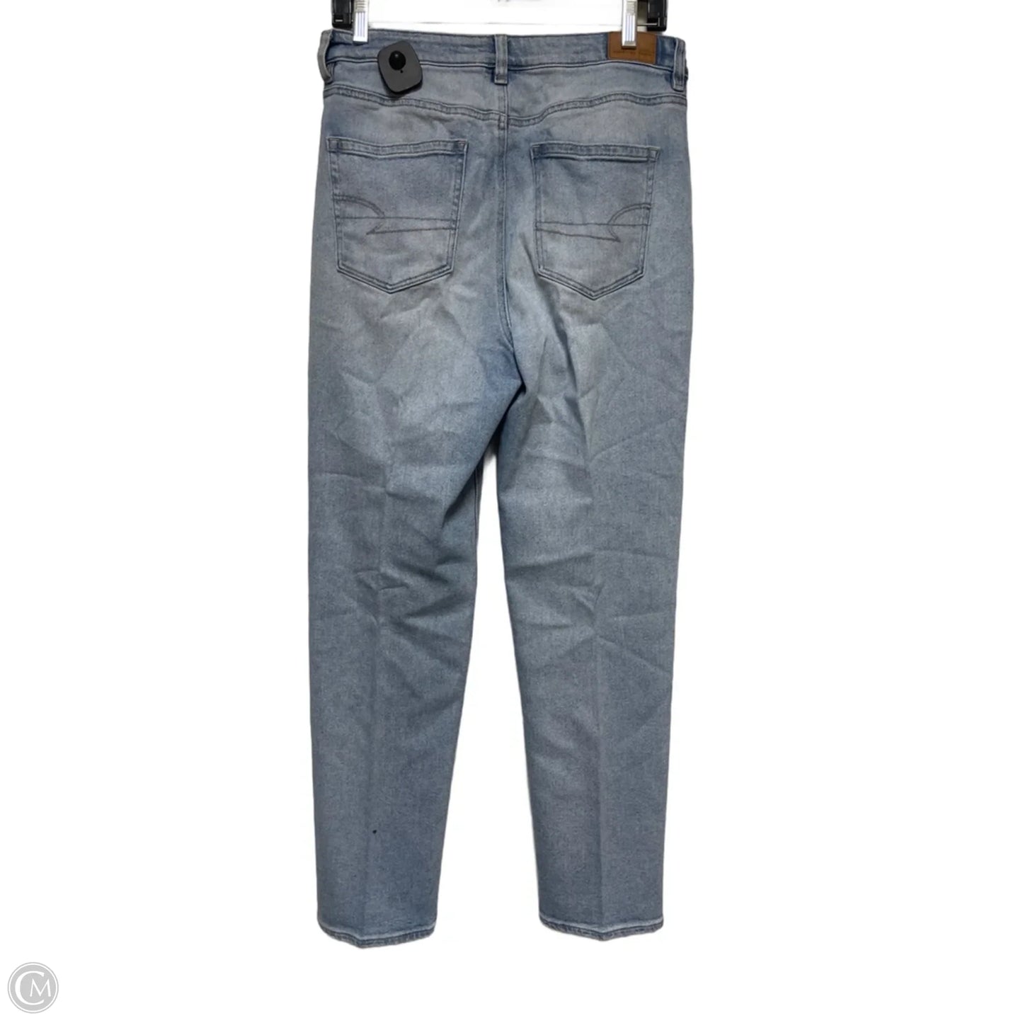 Jeans Straight By American Eagle In Blue Denim, Size: 8