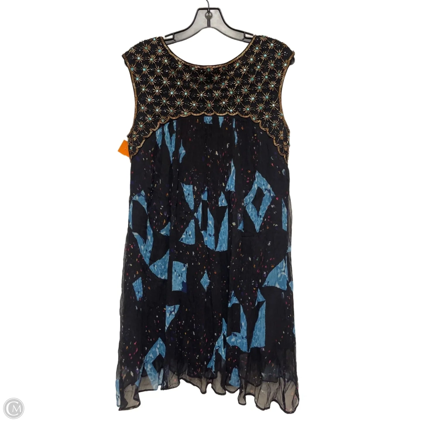 Dress Casual Short By Moulinette Soeurs In Black & Blue, Size: Sp