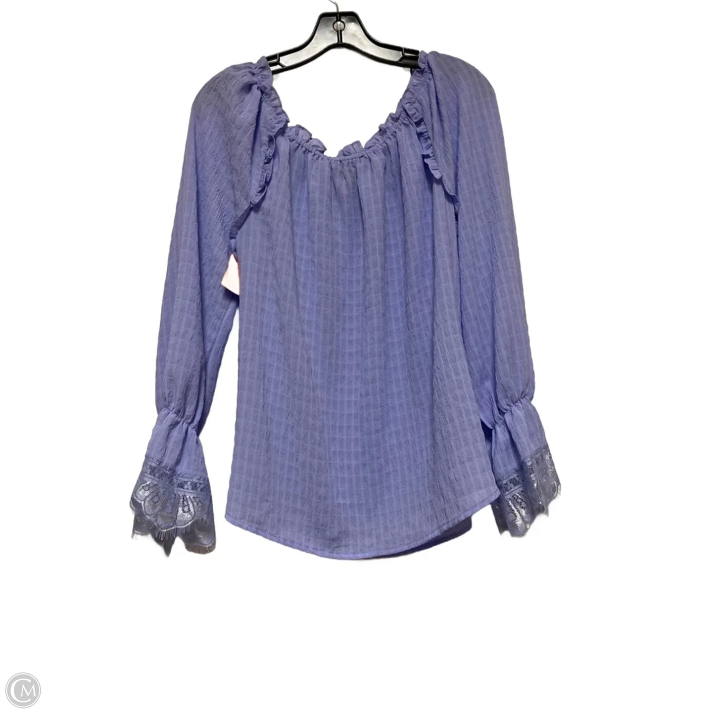 Top Long Sleeve By Melissa Paige In Purple, Size: M