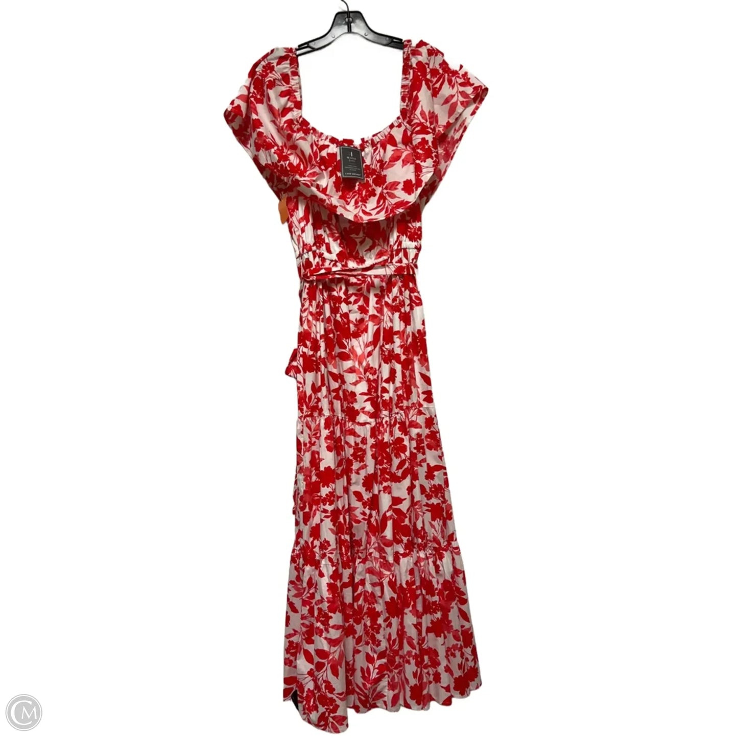 Dress Casual Maxi By Lane Bryant In Red & White, Size: Xl