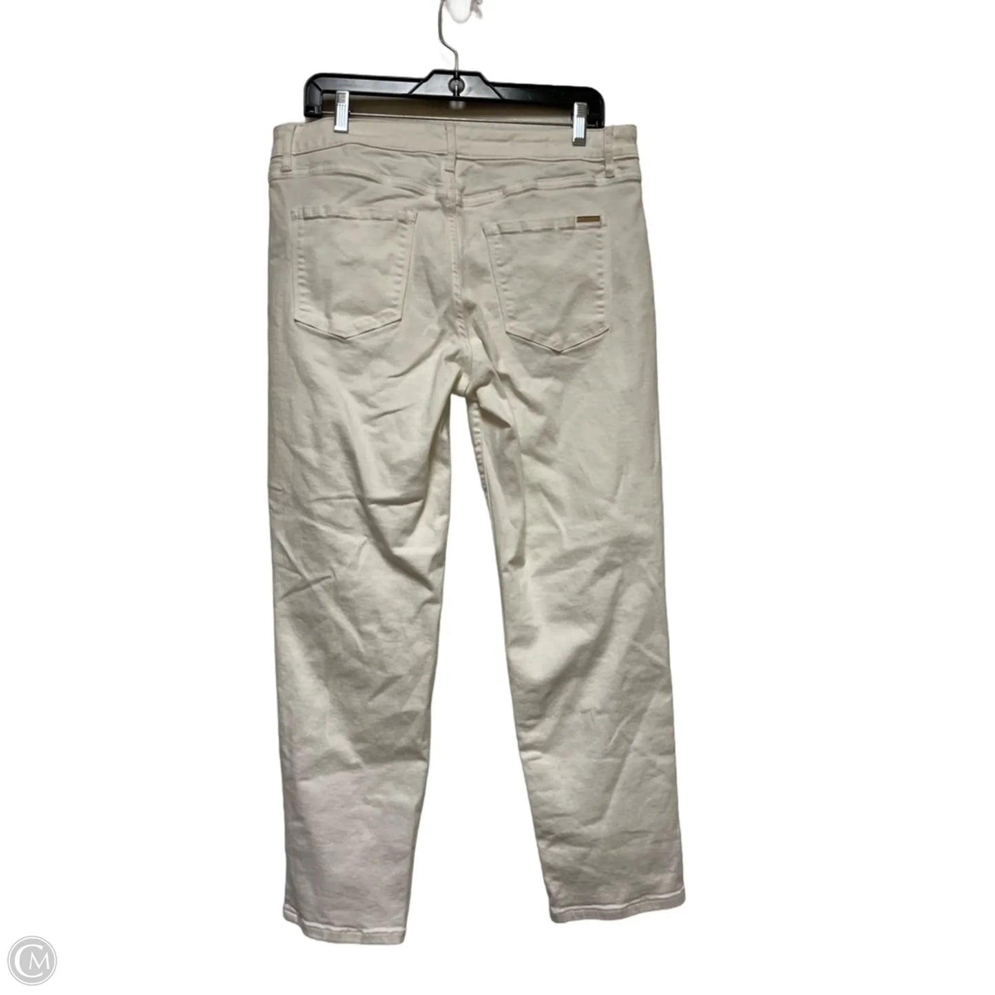 Jeans Straight By White House Black Market In White Denim, Size: 12