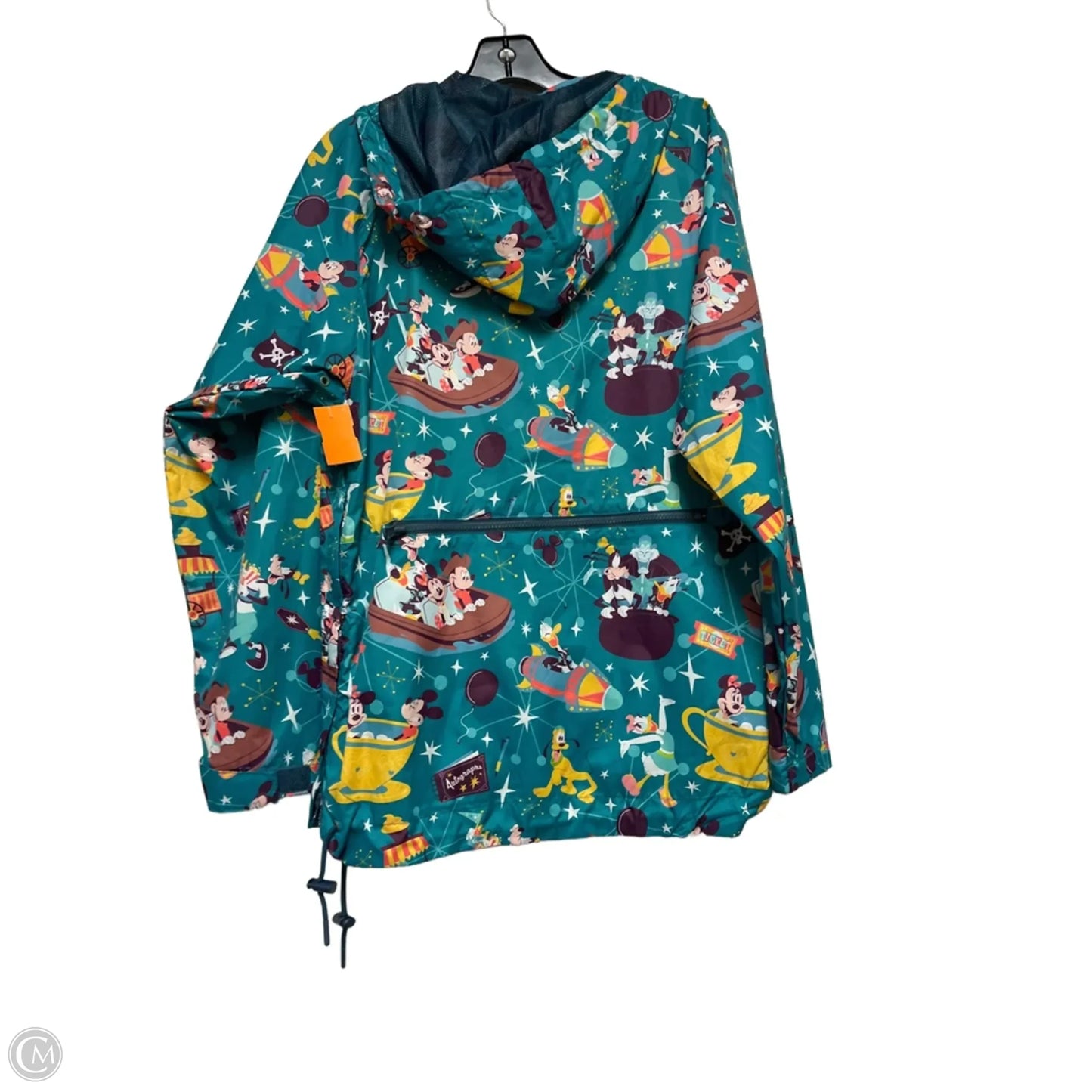 Jacket Windbreaker By Disney Store In Teal, Size: Xs