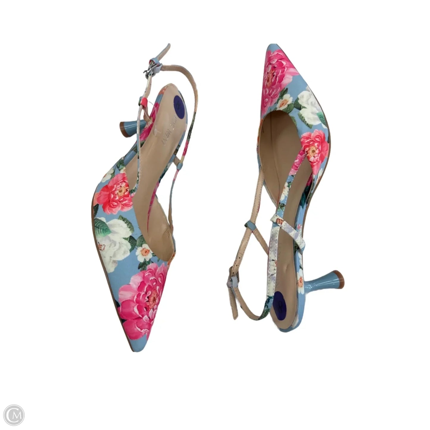 Shoes Heels Kitten By Nine West In Floral Print, Size: 8.5