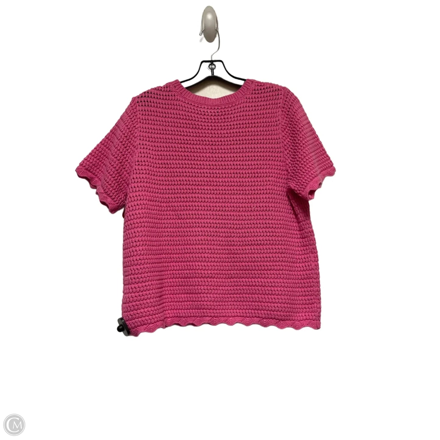 Sweater Short Sleeve By Gap In Pink, Size: L