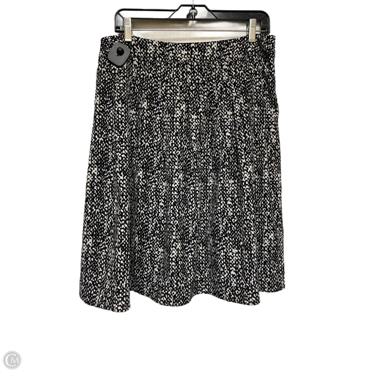 Skirt Midi By Talbots In Black & White, Size: 12