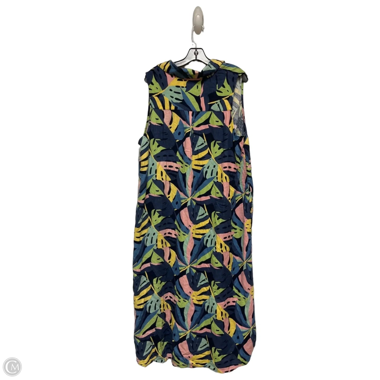Dress Casual Maxi By Clothes Mentor In Tropical Print, Size: 1x