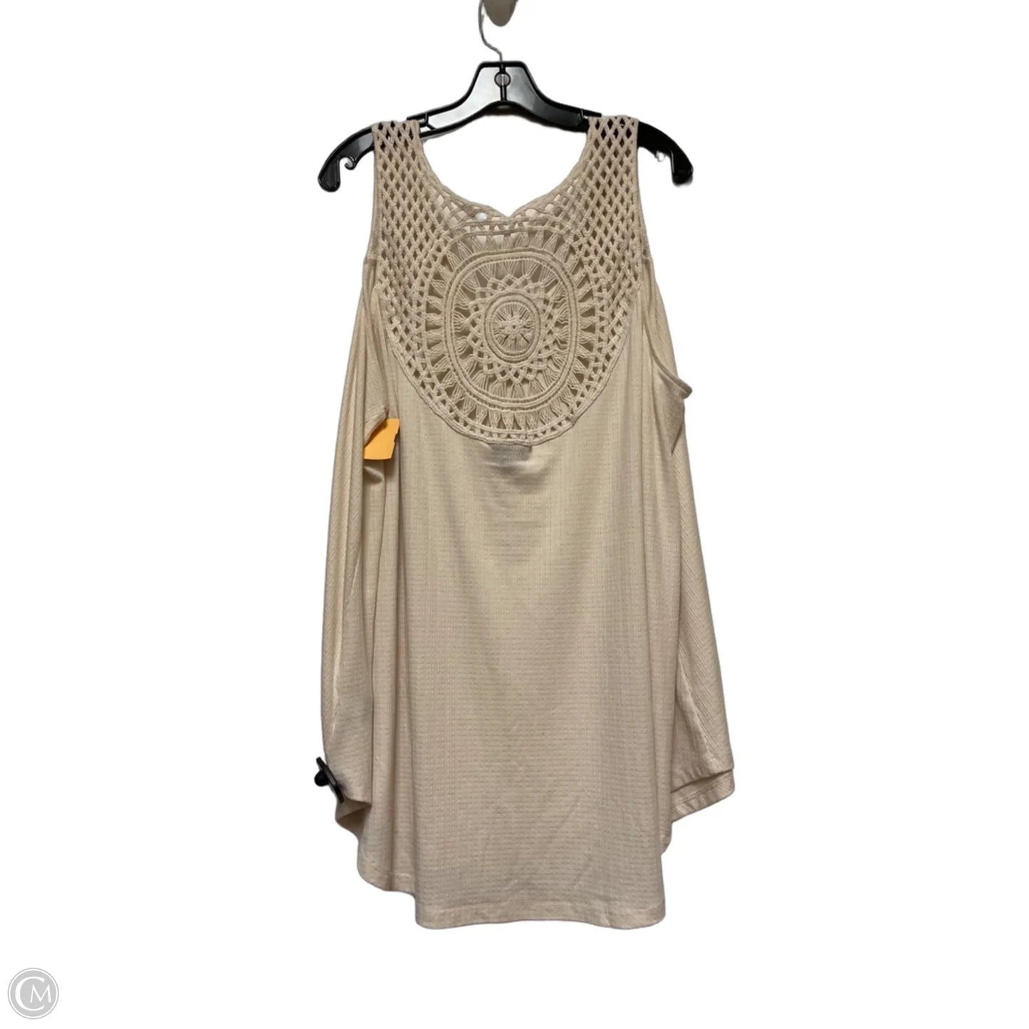 Top Sleeveless By Torrid In Tan, Size: 3x