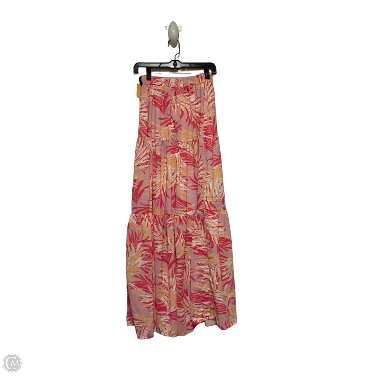 Skirt Maxi By Clothes Mentor In Pink & Yellow, Size: 6