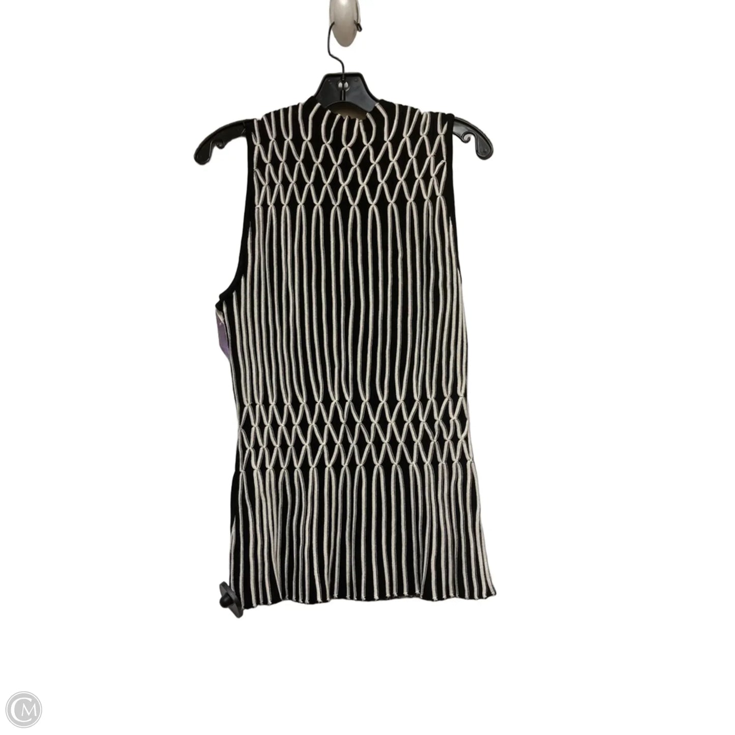 Top Sleeveless By White House Black Market In Black & Cream, Size: Xl