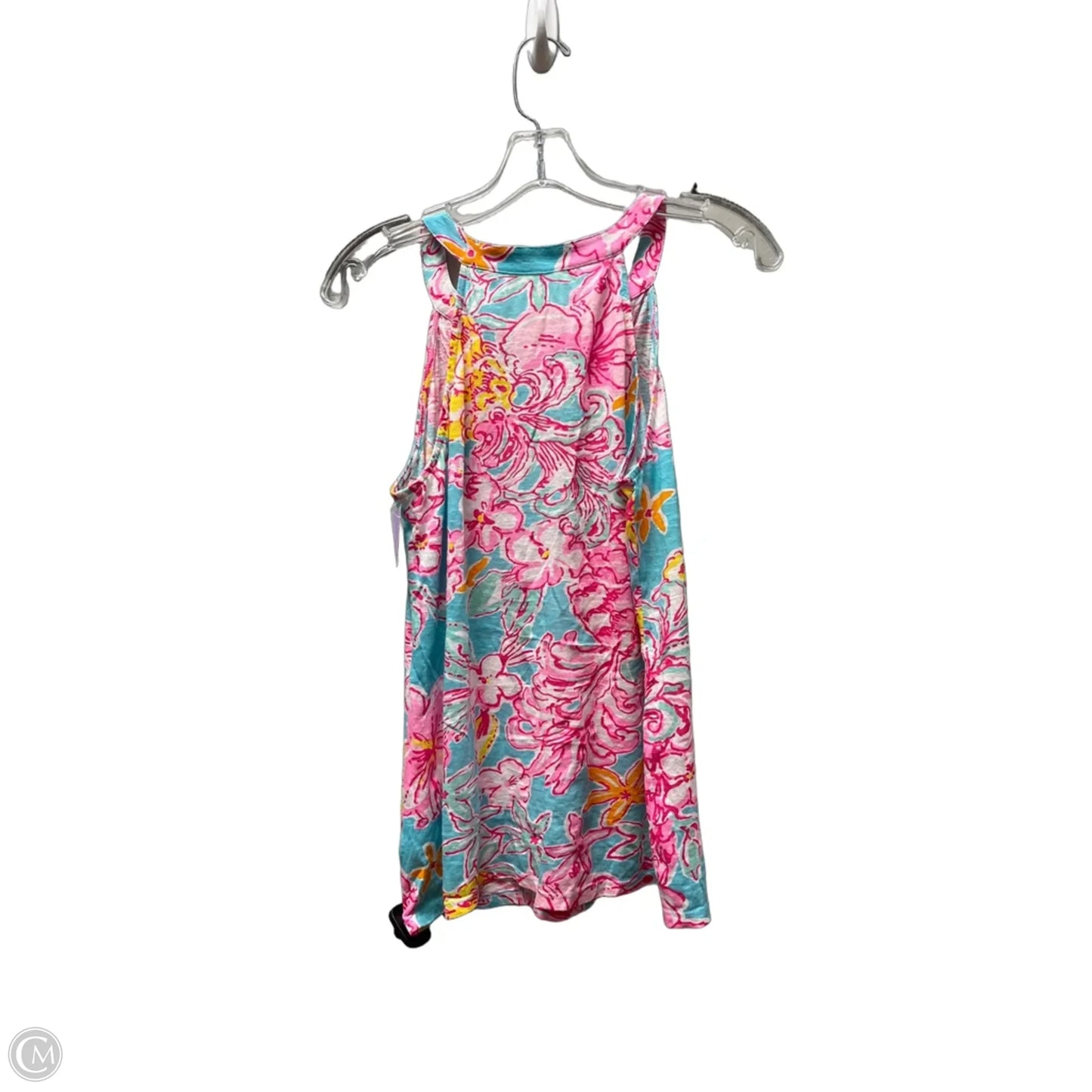 Top Sleeveless Designer By Lilly Pulitzer In Floral Print, Size: S