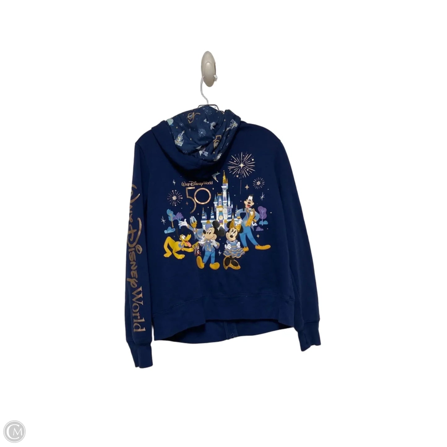 Sweatshirt Hoodie By Disney Store In Navy, Size: L