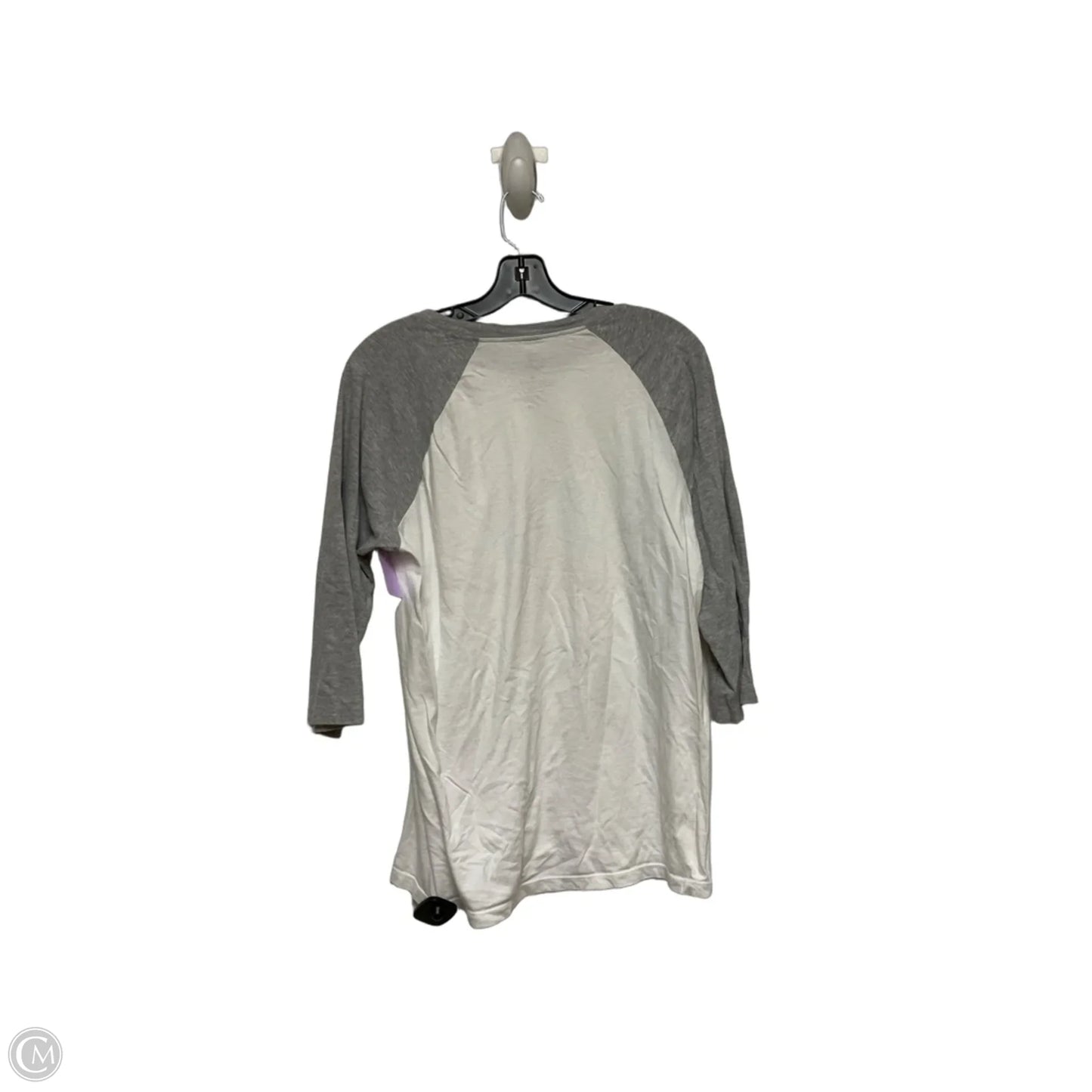 Top Sleeveless Basic By Disney Store In Grey & White, Size: M
