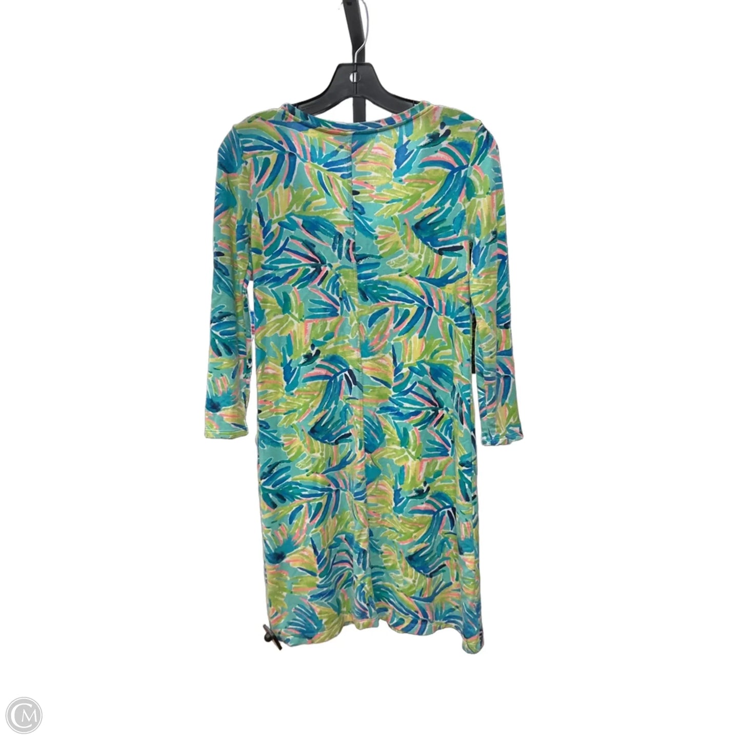 Dress Designer By Lilly Pulitzer In Blue & Green, Size: Xxs
