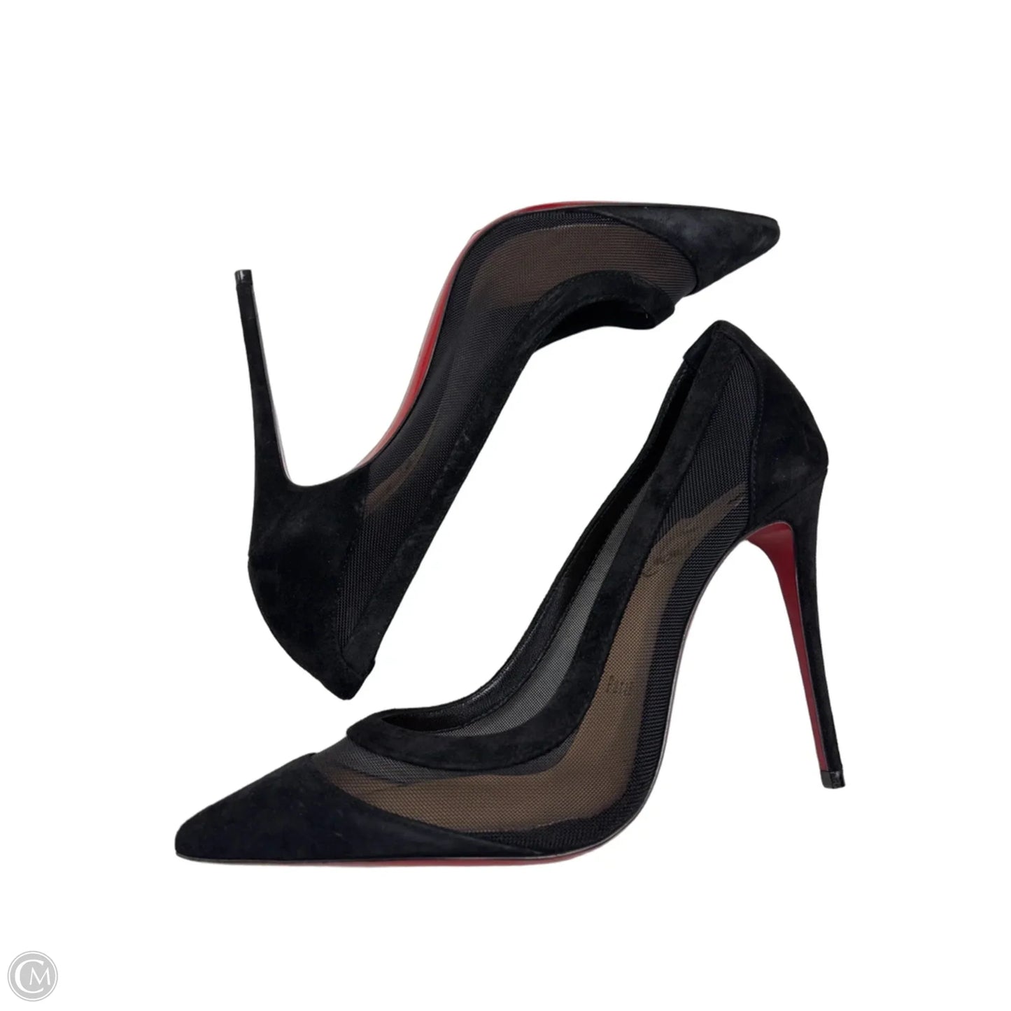 Shoes Luxury Designer By Christian Louboutin In Black, Size: 7