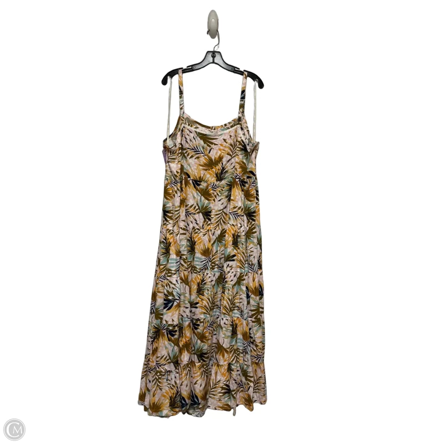 Dress Casual Maxi By Jessica Simpson In Tropical Print, Size: 2x