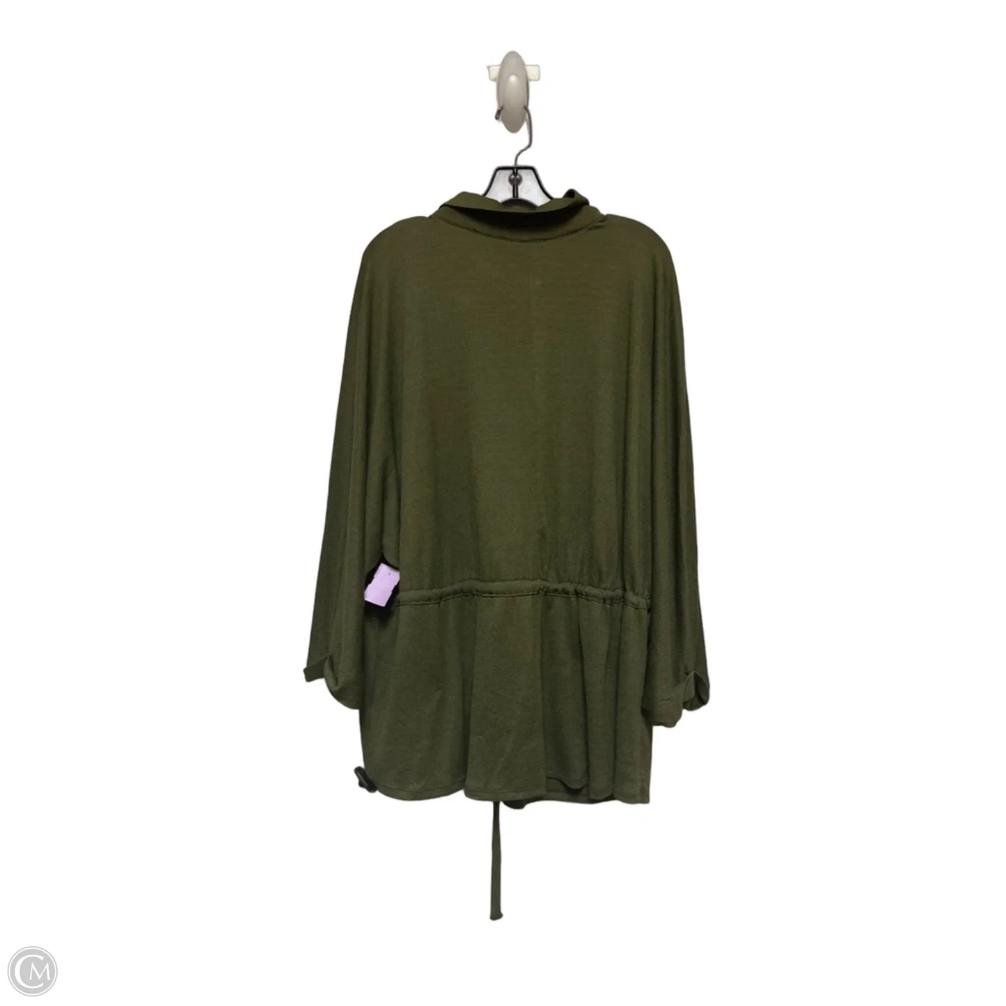 Top Long Sleeve By Fred David In Green, Size: 3x