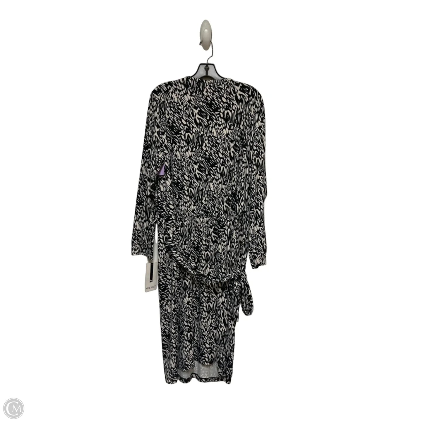 Dress Casual Midi By Nine West In Black & White, Size: Xl