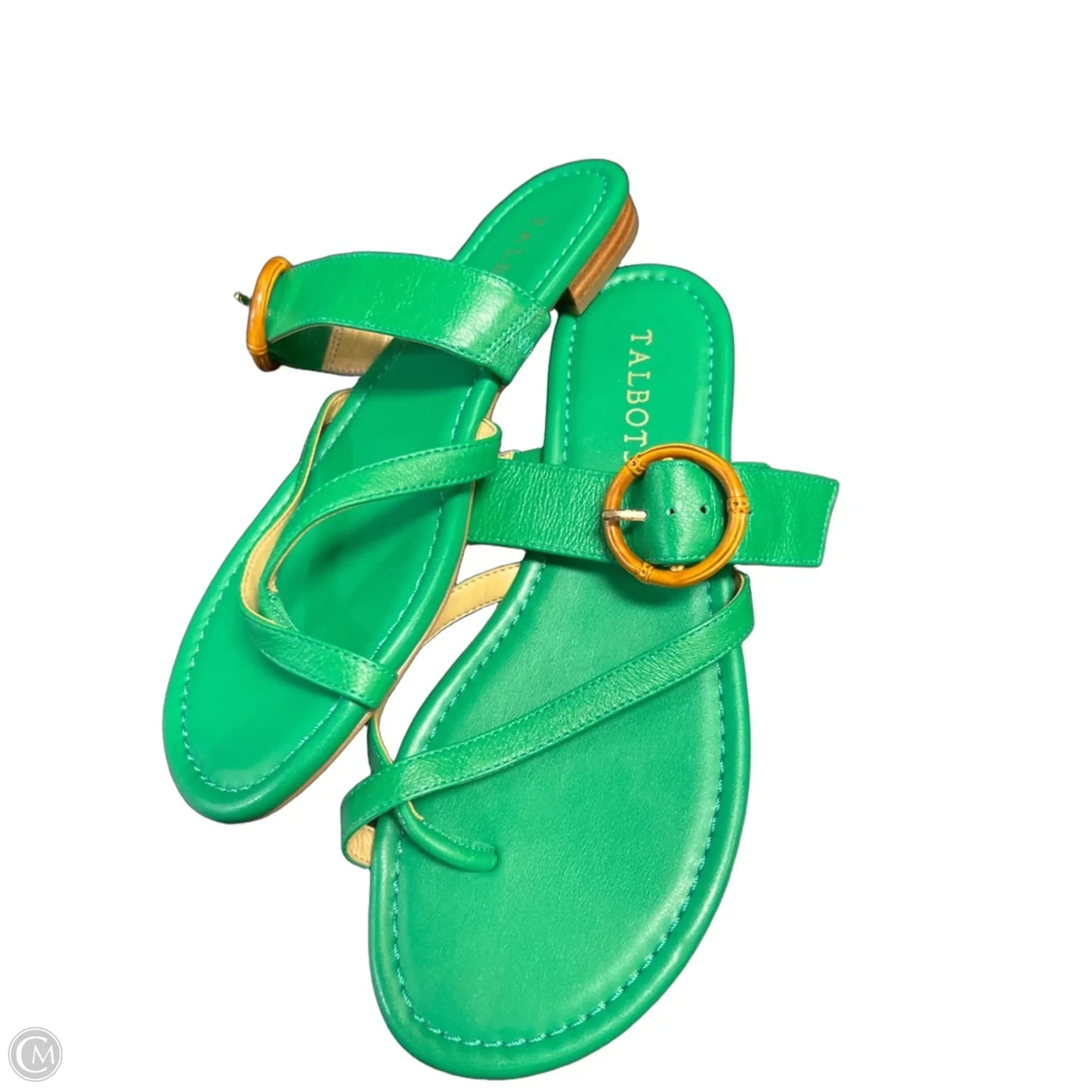 Sandals Flats By Talbots In Green, Size: 7