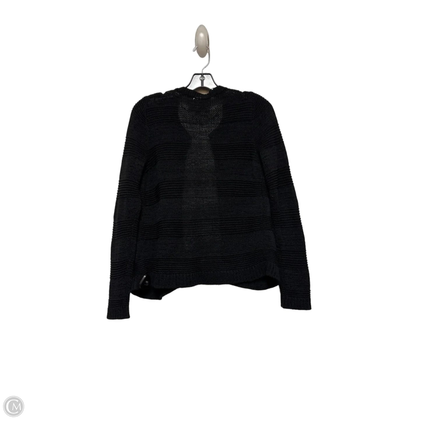 Sweater Cardigan By Loft In Black, Size: Mp