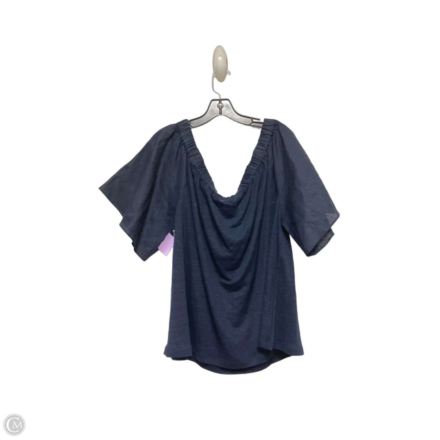 Top Short Sleeve By Chicos In Navy, Size: Xl