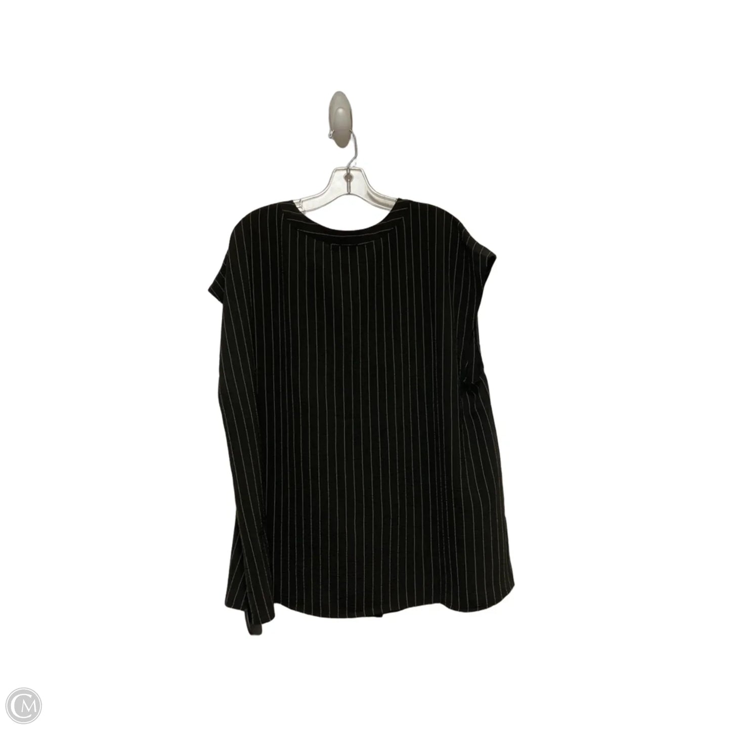 Top Short Sleeve By Modern Works In Striped Pattern, Size: 1x