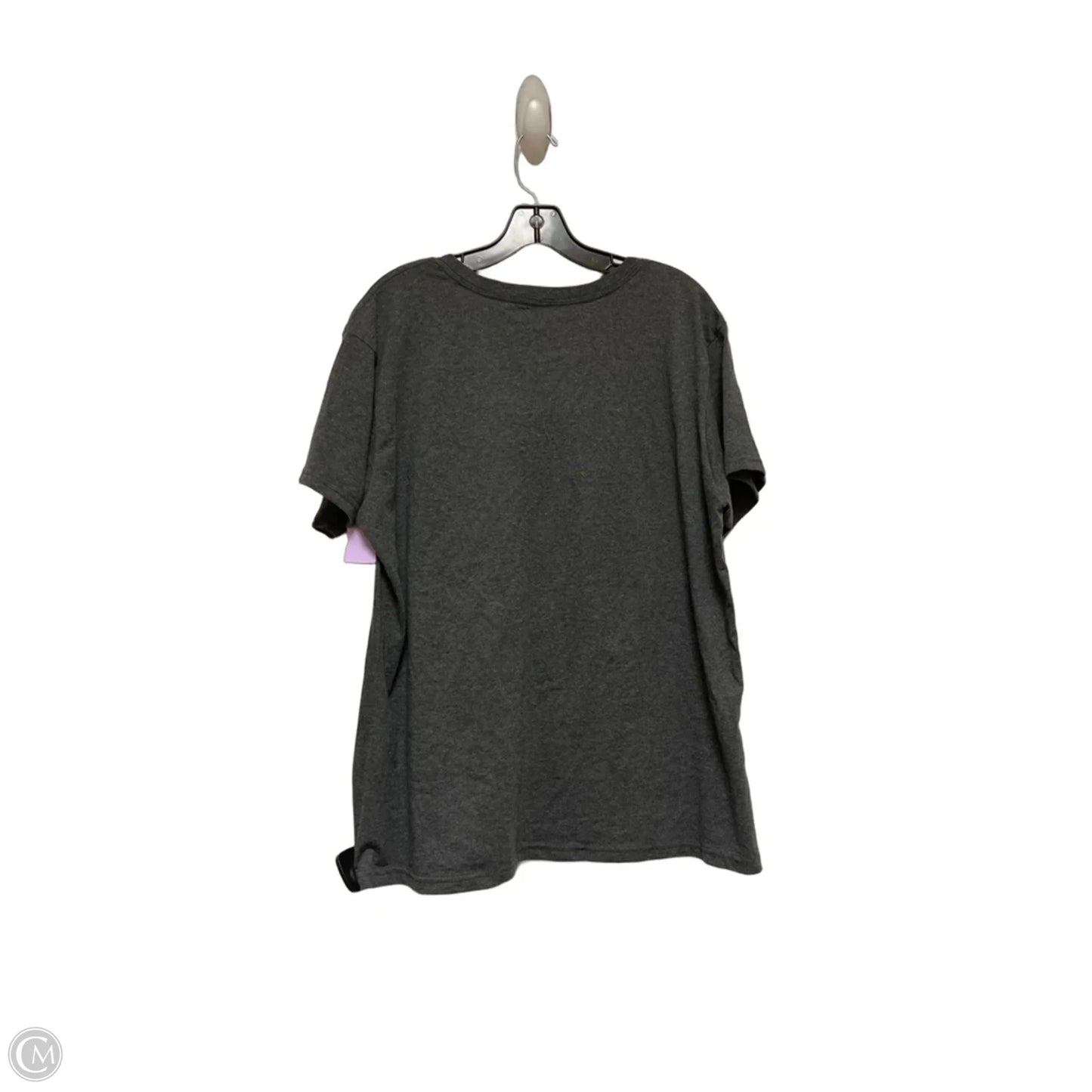 Top Short Sleeve Basic By Disney Store In Grey & Purple, Size: 2x