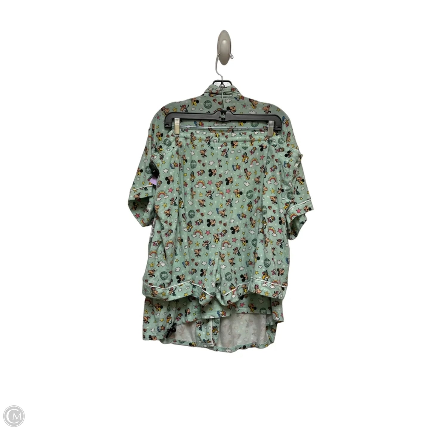 Pajamas 2pc By Disney Store In Green & White, Size: 2x