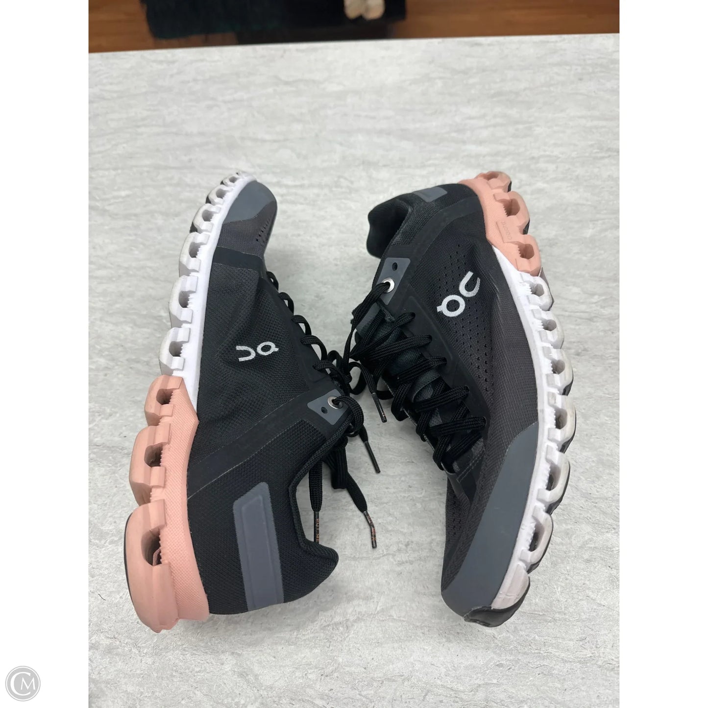 Shoes Athletic By On Cloud In Black & Pink, Size: 8.5