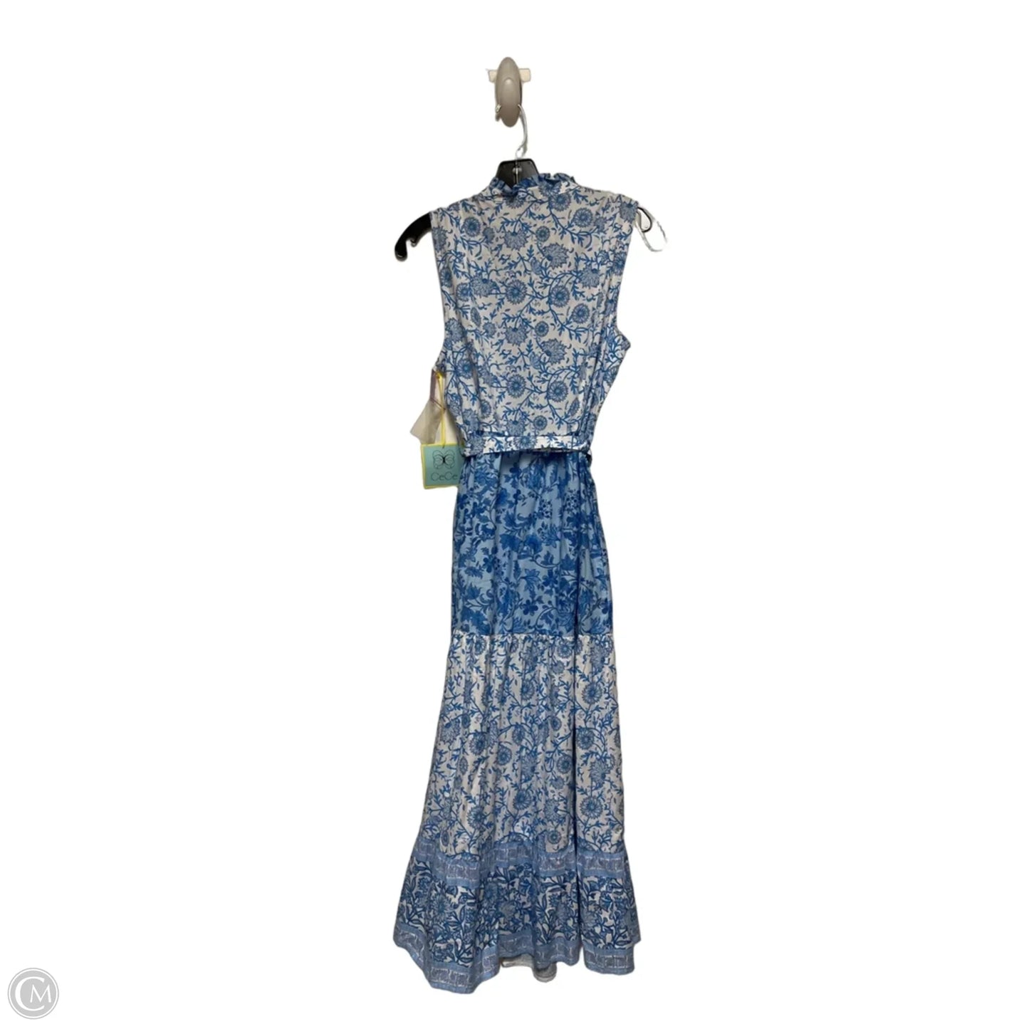Dress Casual Maxi By Cece In Blue & White, Size: M