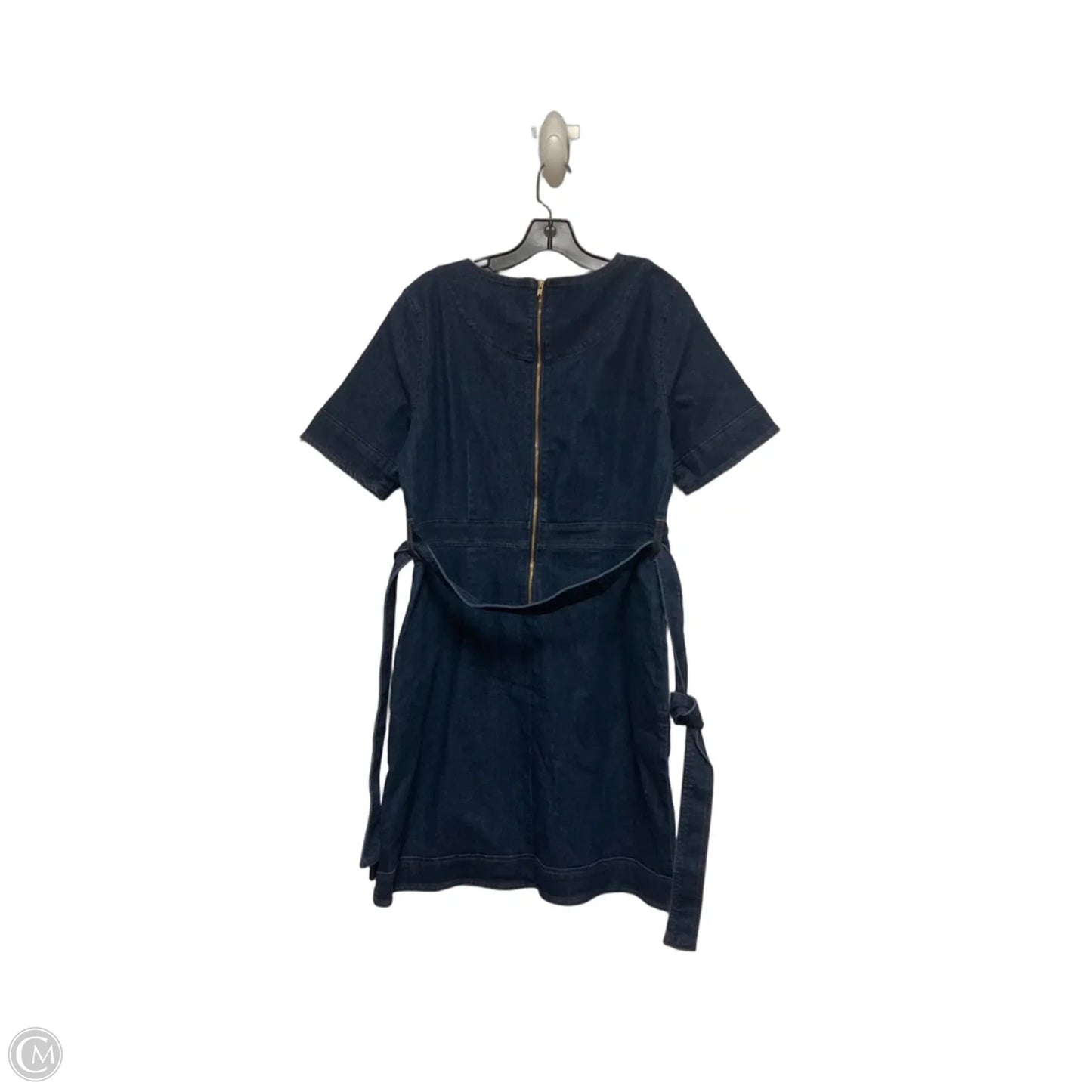 Dress Casual Short By Gloria Vanderbilt In Blue Denim, Size: L