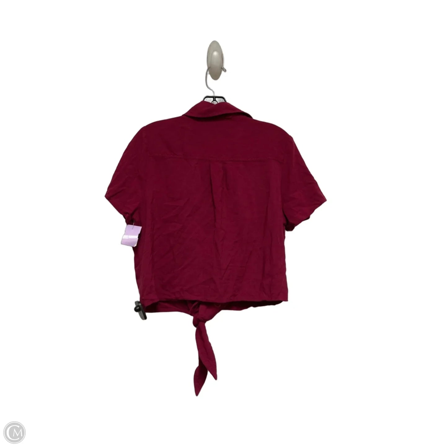 Top Short Sleeve By Disney In Maroon, Size: L