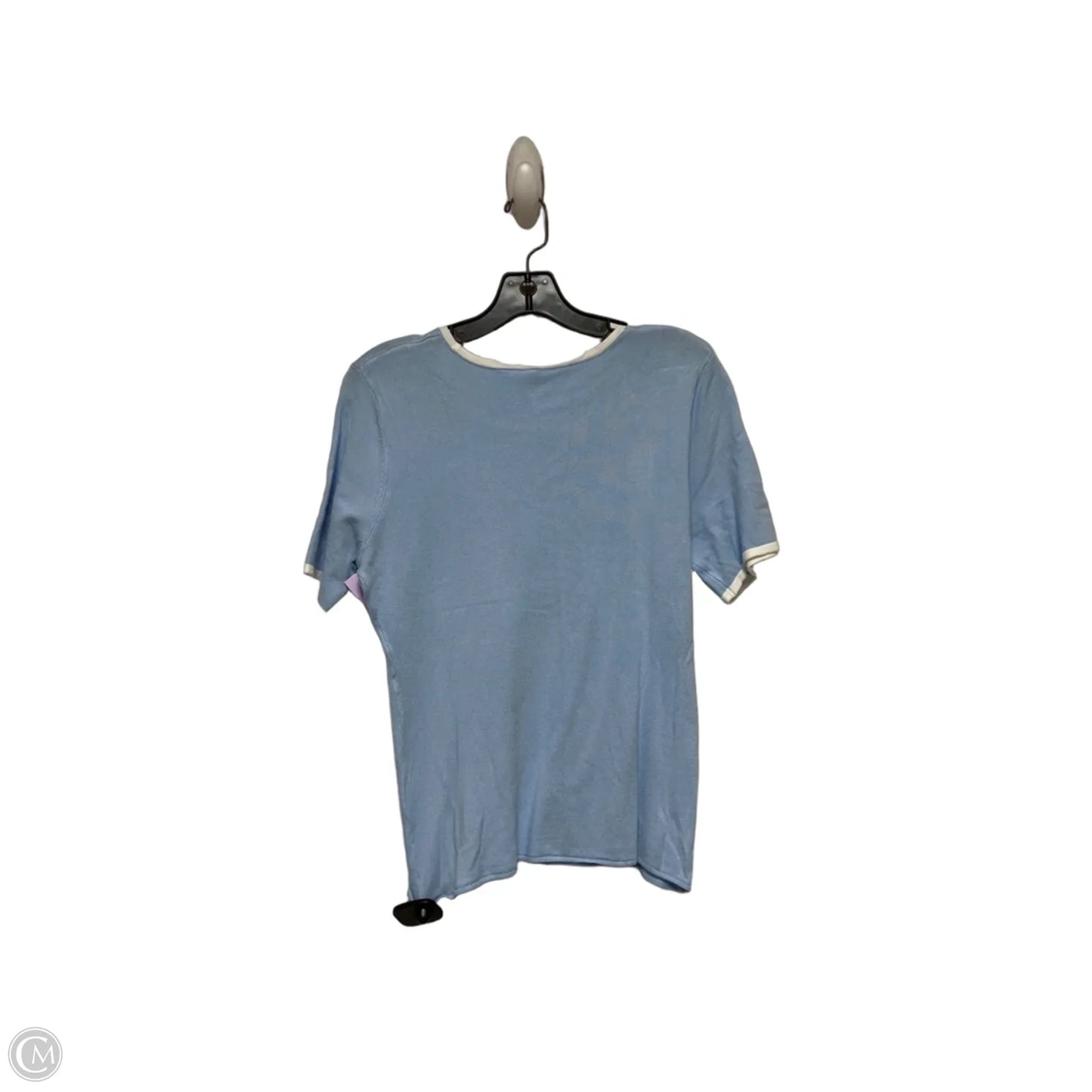 Top Short Sleeve By Divided In Blue, Size: L