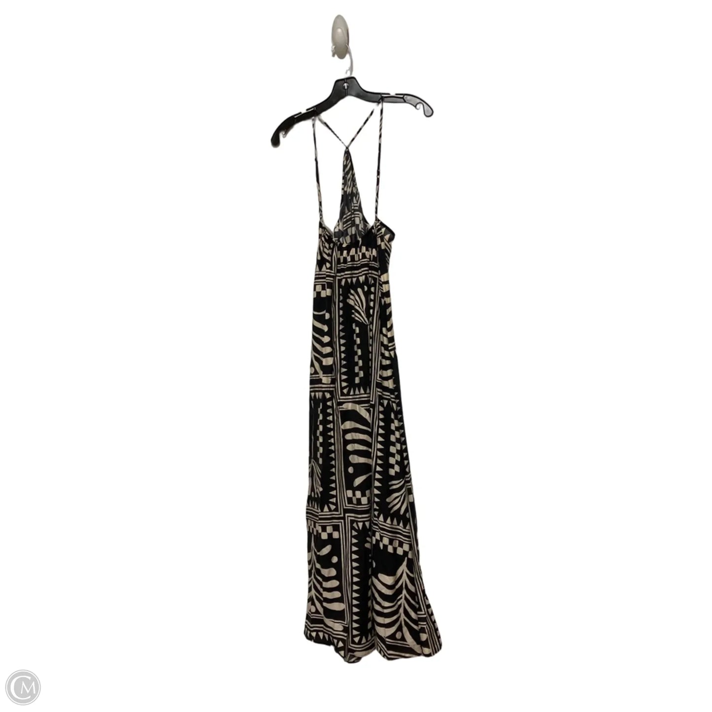 Dress Casual Maxi By H&m In Black & Tan, Size: L