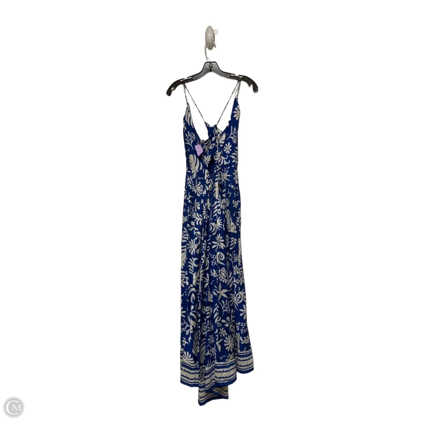 Dress Casual Maxi By H&m In Blue & White, Size: L