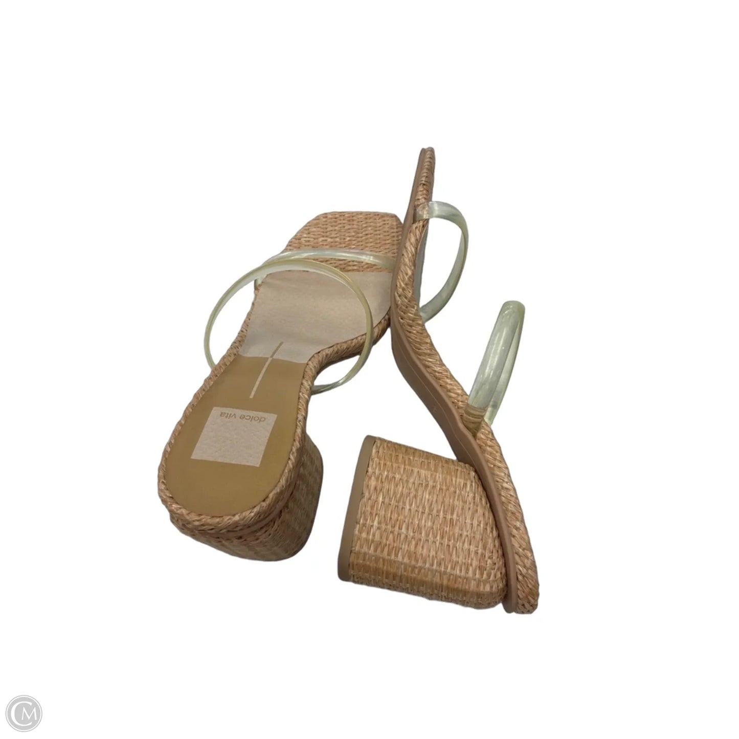 Sandals Heels Block By Dolce Vita In Tan, Size: 7.5