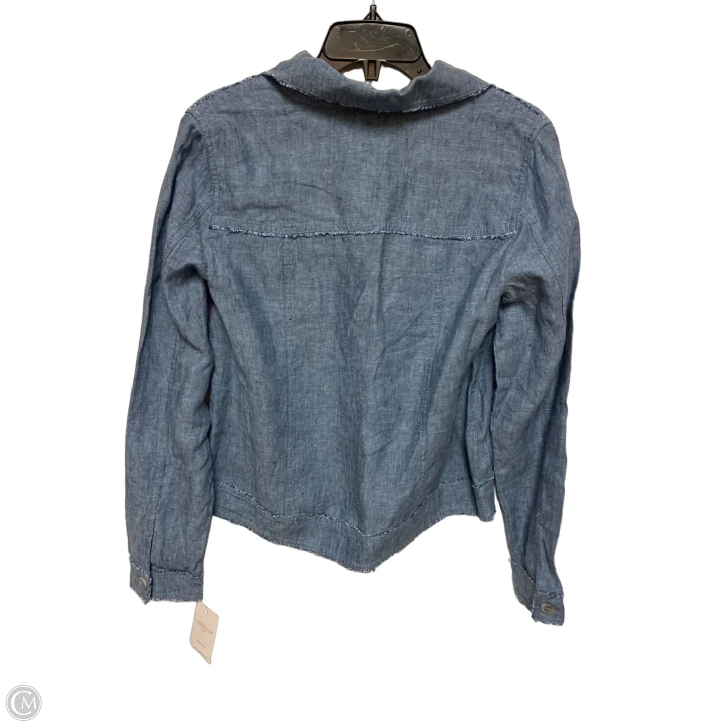 Jacket Shirt By Charter Club In Blue, Size: S
