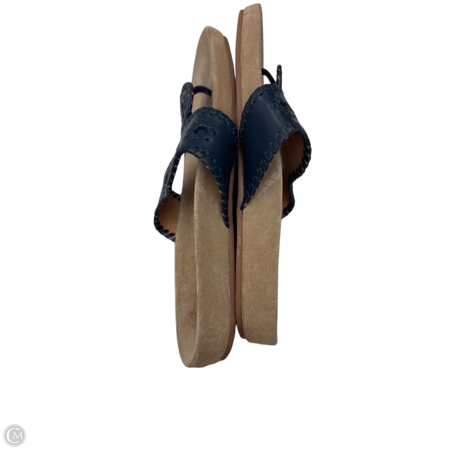 Sandals Flats By Jack Rogers In Blue & Tan, Size: 8