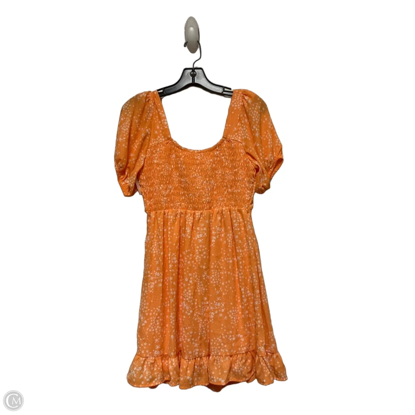 Dress Casual Short By Sienna Sky In Orange & White, Size: S
