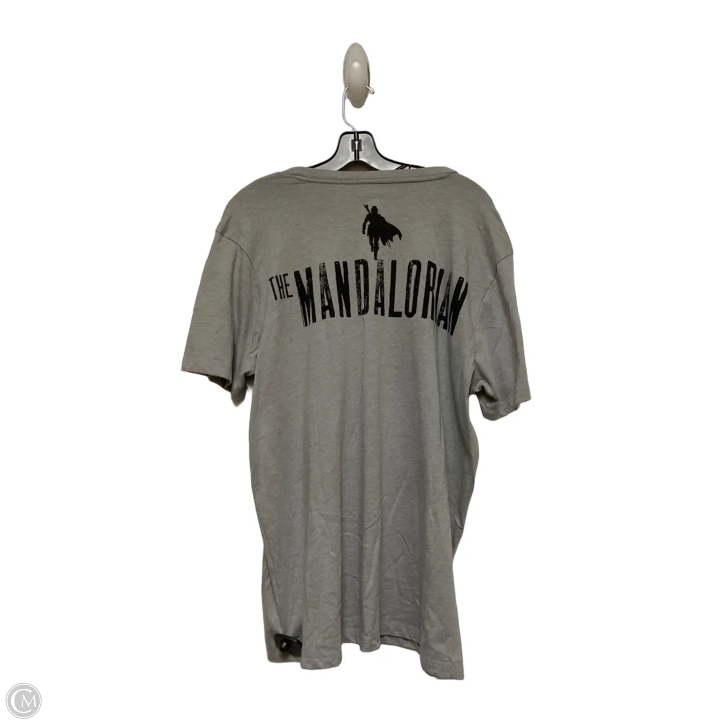Top Short Sleeve Basic By Disney Store In Grey & Tan, Size: Xl