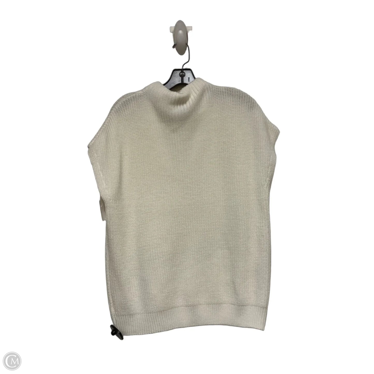 Sweater Short Sleeve By Kenneth Cole In White, Size: M