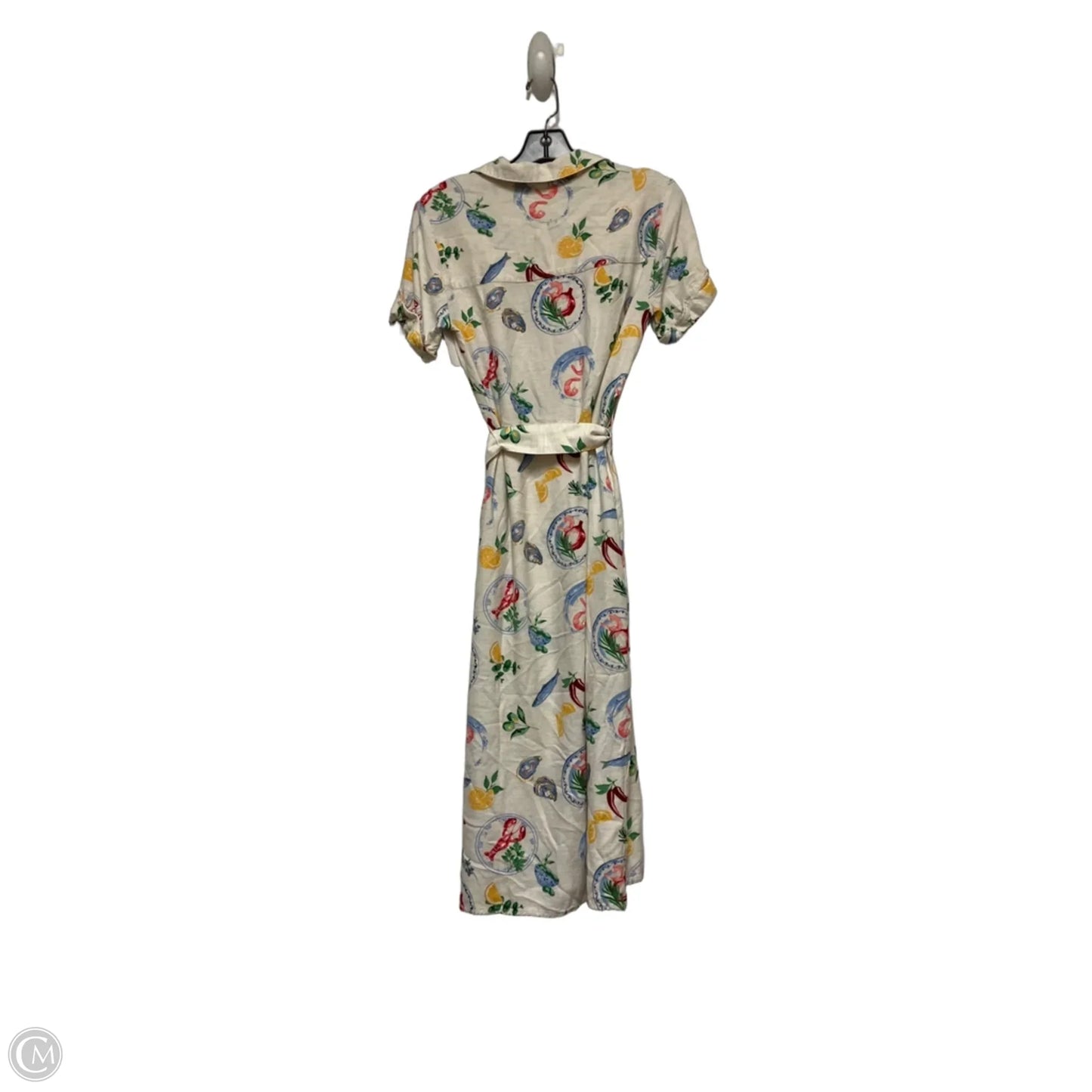 Dress Casual Short By H&m In Tan & Yellow, Size: L