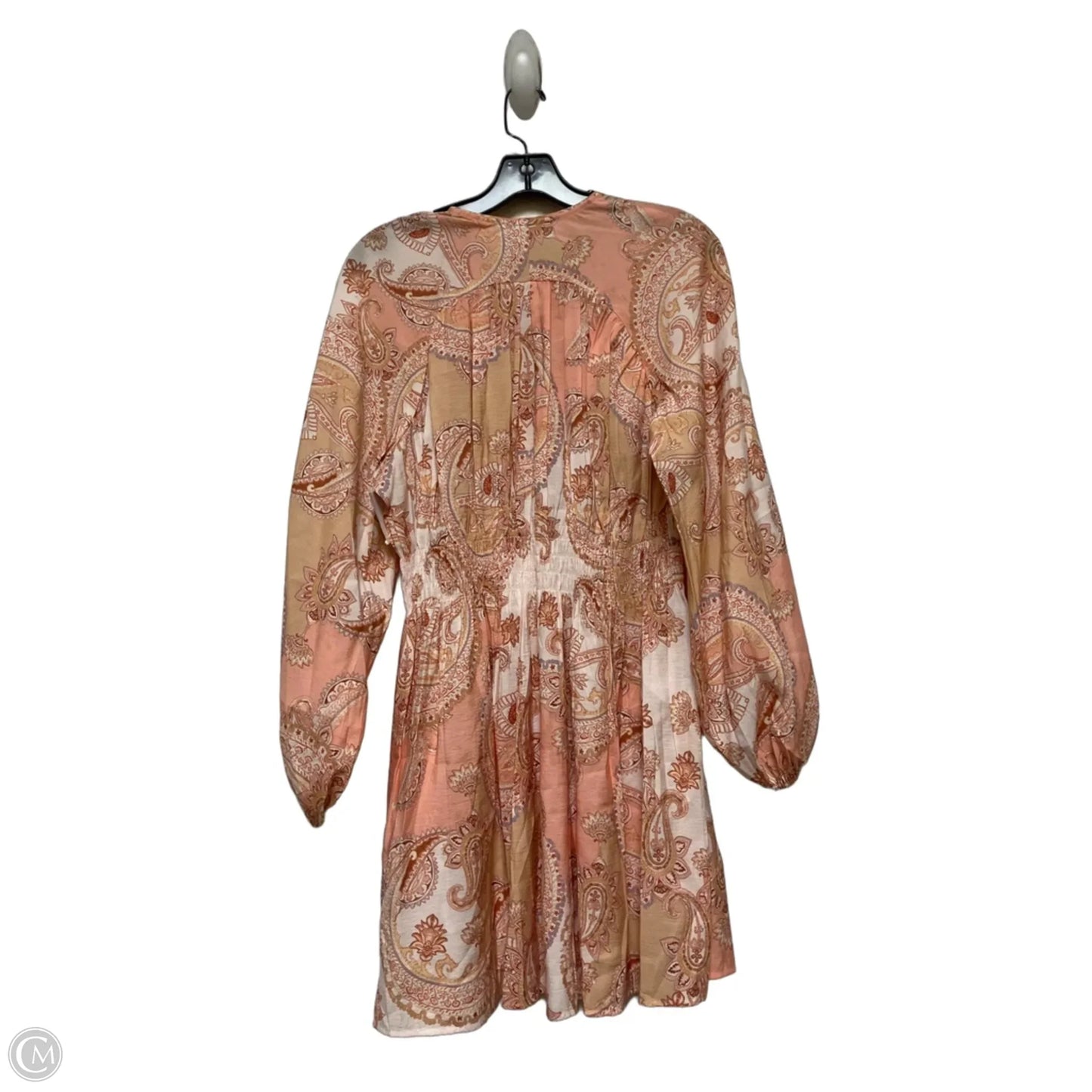 Dress Casual Short By H&m In Pink & Tan, Size: S