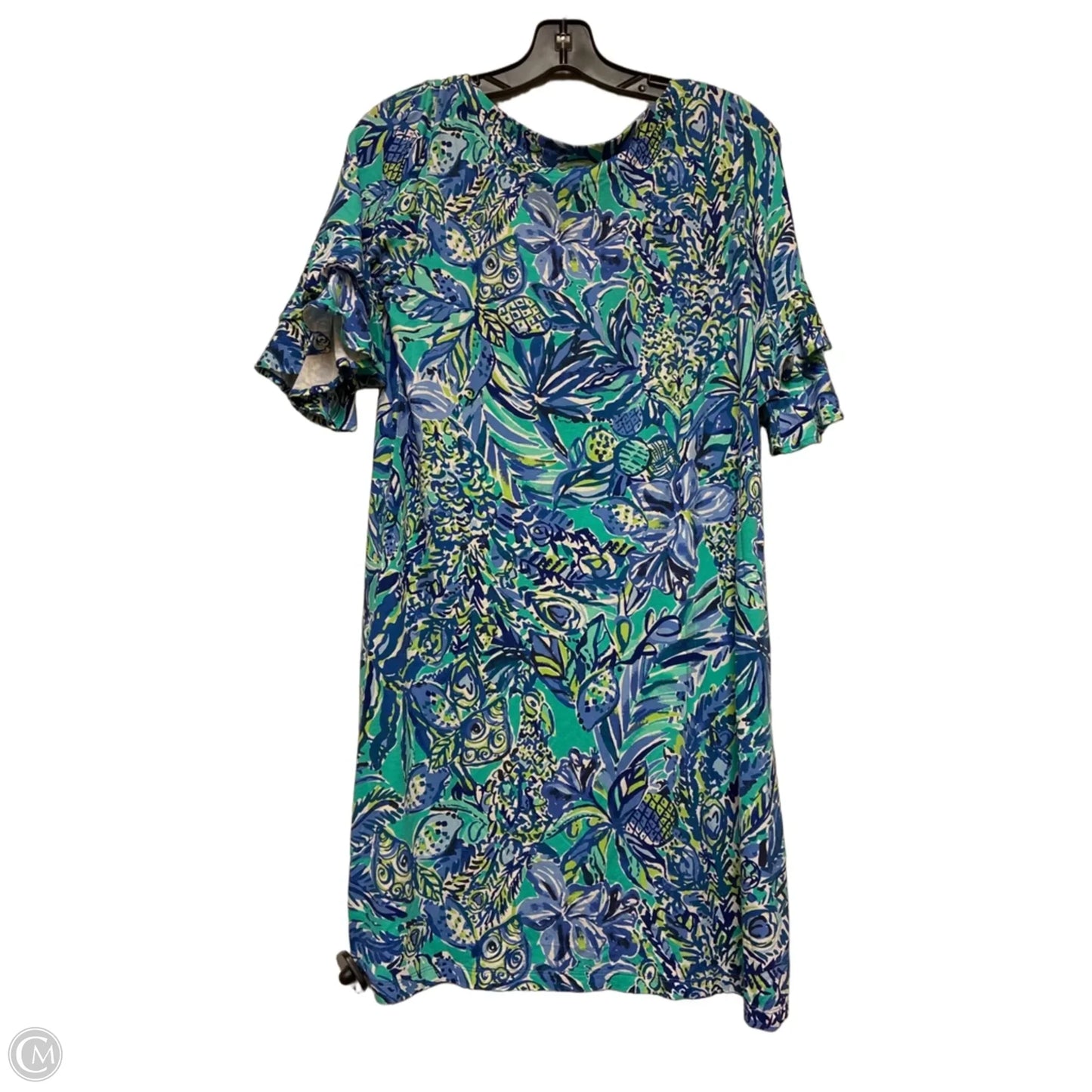 Dress Designer By Lilly Pulitzer In Blue & Green, Size: S