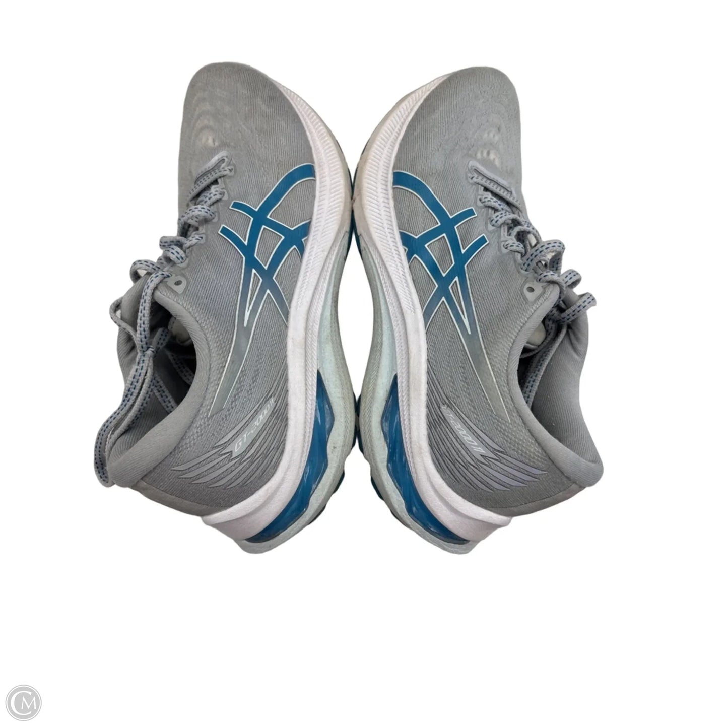 Shoes Athletic By Asics In Blue & Grey, Size: 8