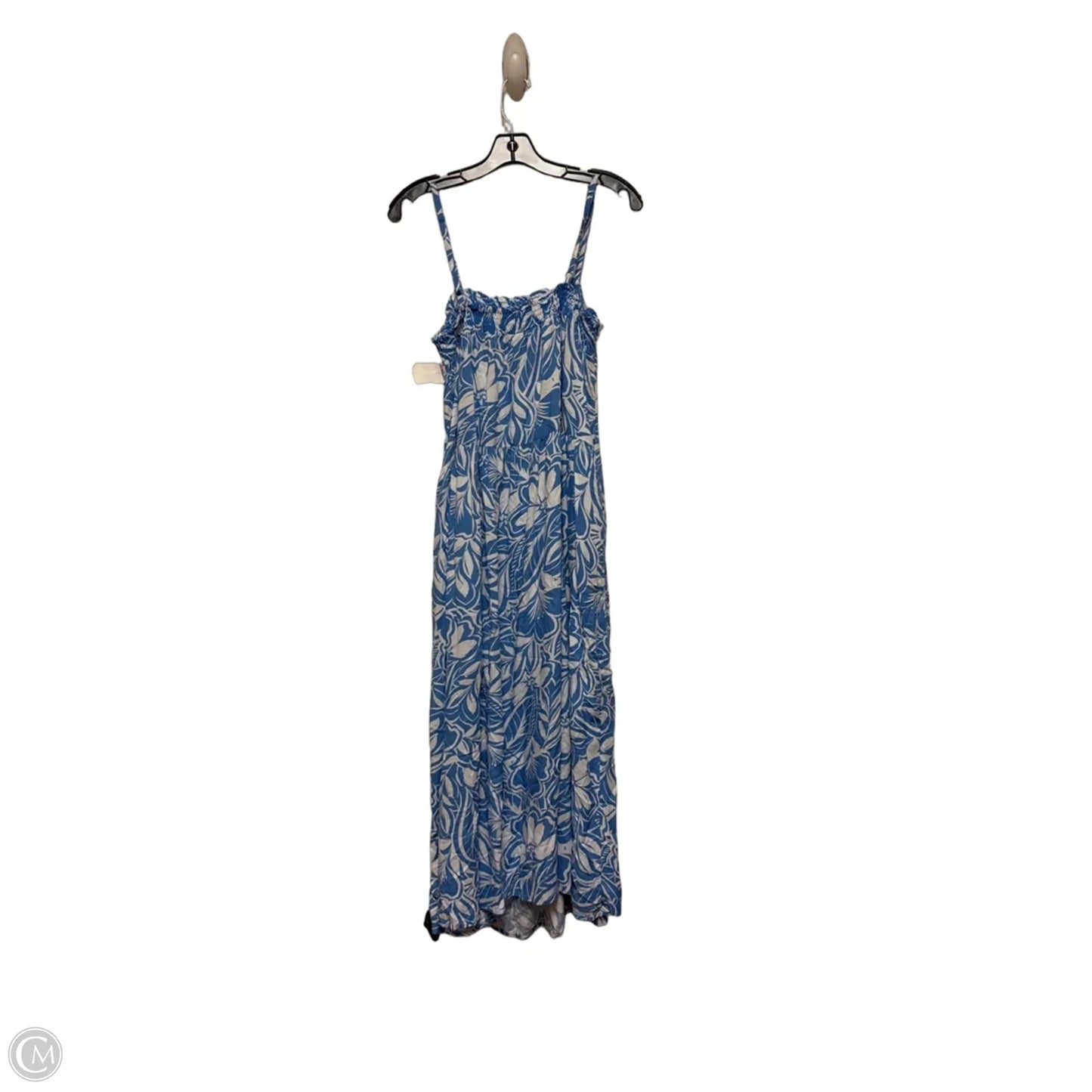 Dress Casual Maxi By Old Navy In Blue & White, Size: M