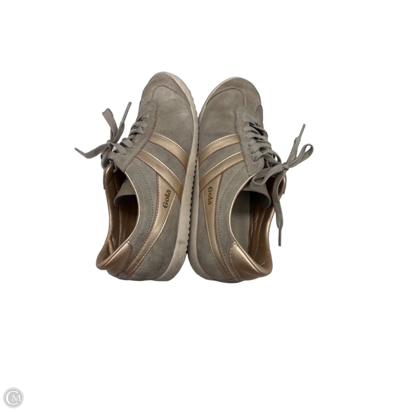 Shoes Sneakers By Gola In Brown & Gold, Size: 8
