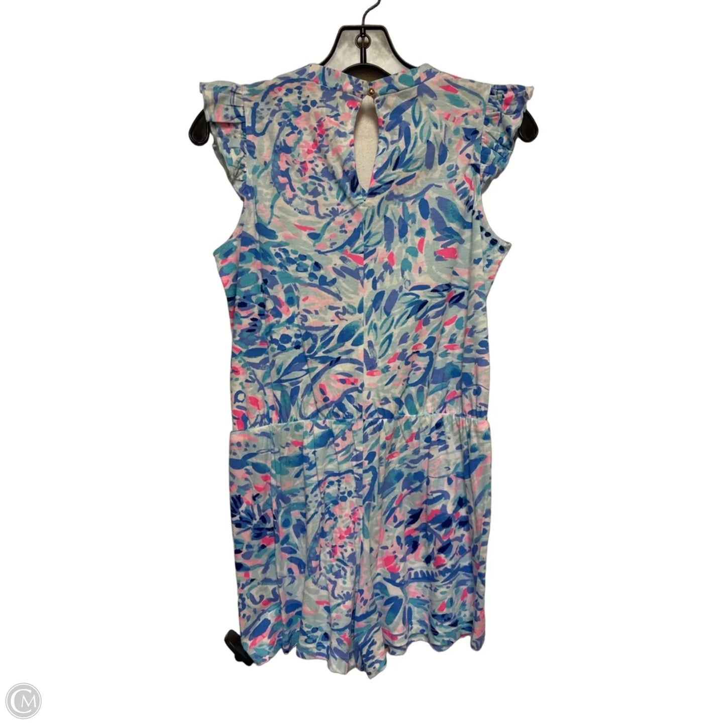 Romper Designer By Lilly Pulitzer In Blue & Pink, Size: Xl