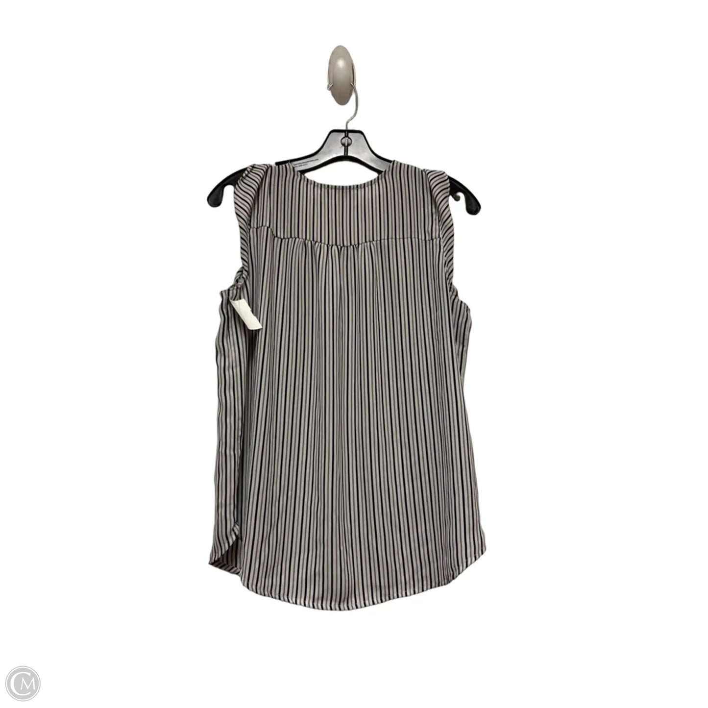 Top Sleeveless By Loft In Striped Pattern, Size: S