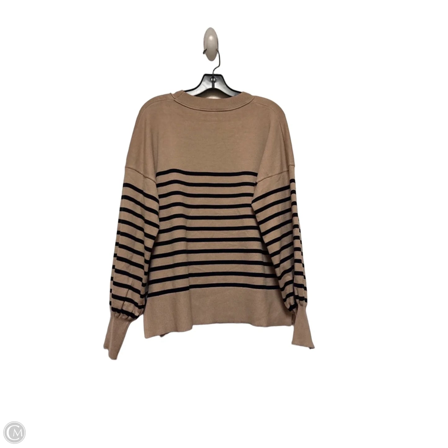 Sweater By Clothes Mentor In Striped Pattern, Size: M